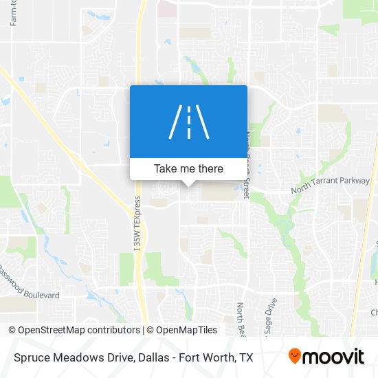 Spruce Meadows Drive map