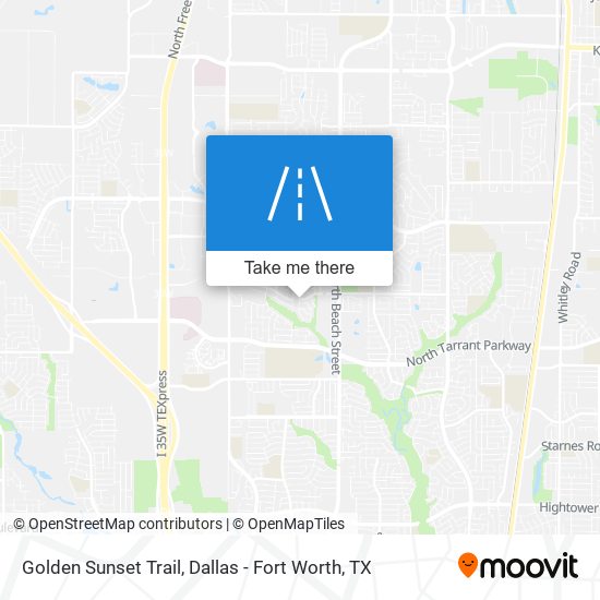Golden Sunset Trail map
