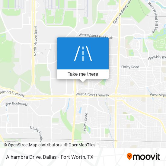 Alhambra Drive map