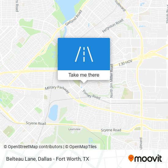 Belteau Lane map
