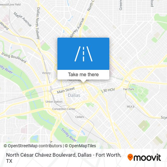 North César Chávez Boulevard map