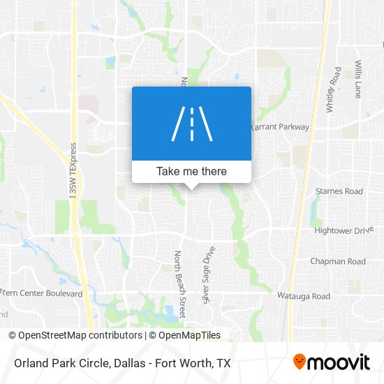 Orland Park Circle map
