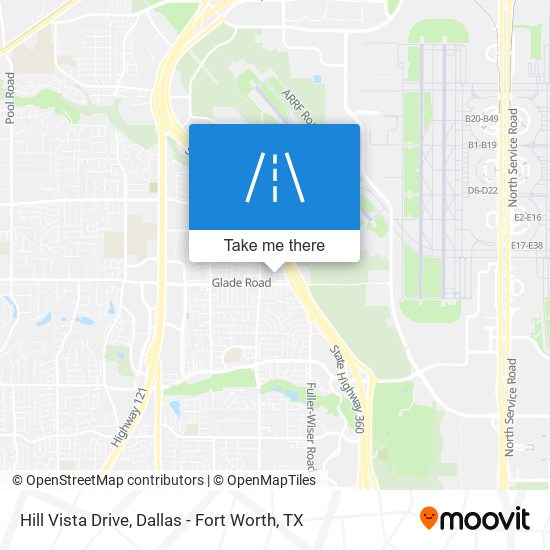 Hill Vista Drive map