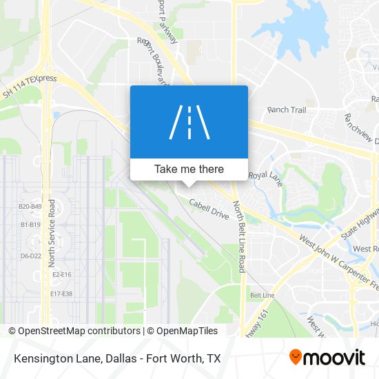 Mapa de Kensington Lane
