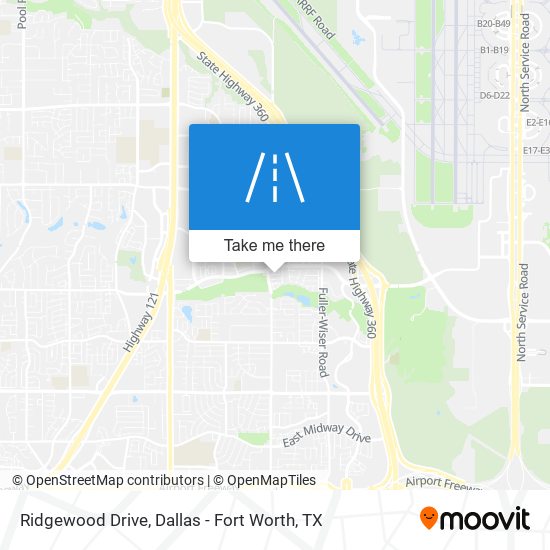 Ridgewood Drive map
