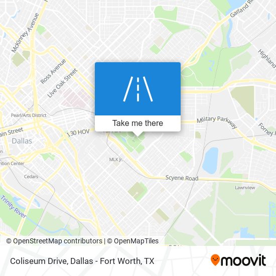 Coliseum Drive map