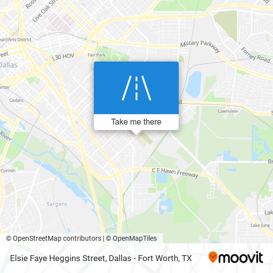 Mapa de Elsie Faye Heggins Street