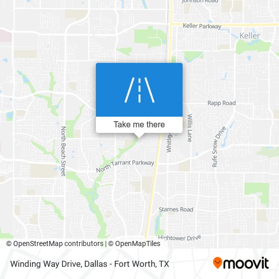 Winding Way Drive map