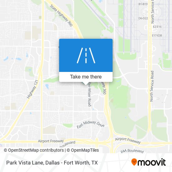 Park Vista Lane map