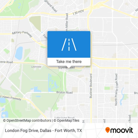 London Fog Drive map