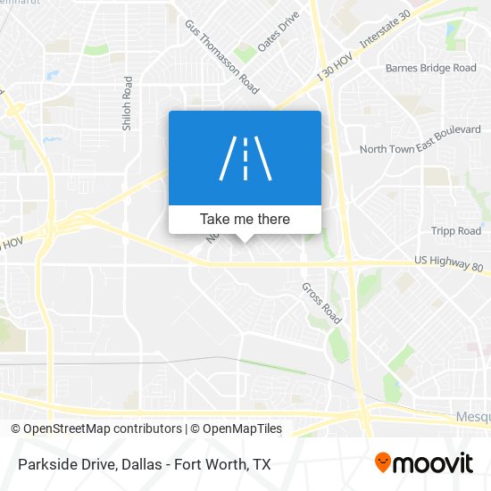Mapa de Parkside Drive