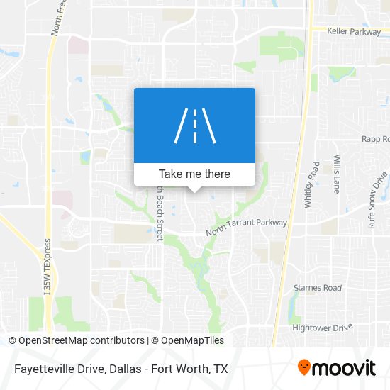 Mapa de Fayetteville Drive