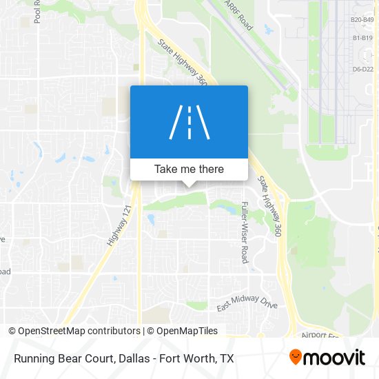 Running Bear Court map