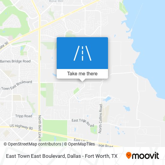 East Town East Boulevard map