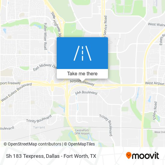 Sh 183 Texpress map