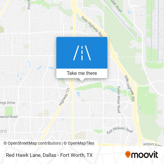 Red Hawk Lane map