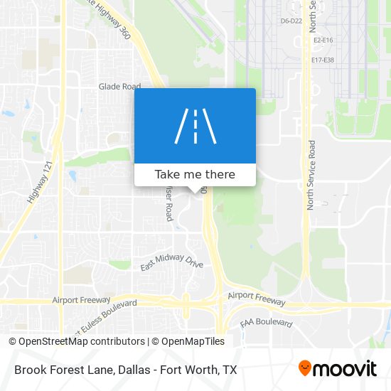 Brook Forest Lane map