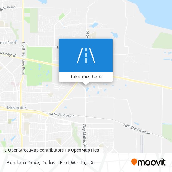 Bandera Drive map