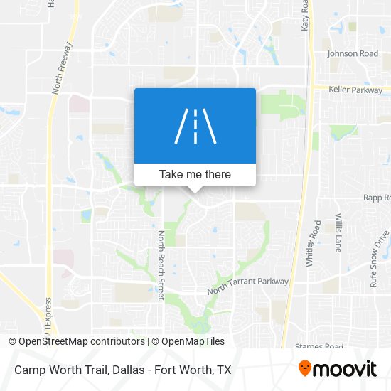 Camp Worth Trail map