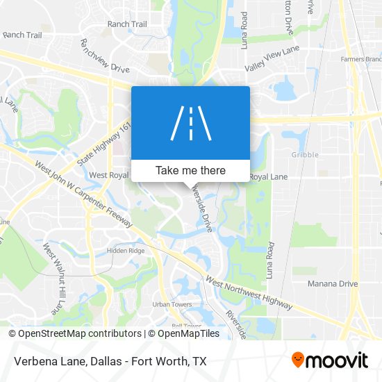 Verbena Lane map