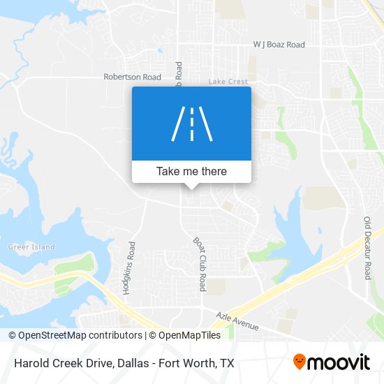 Harold Creek Drive map