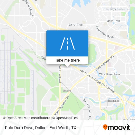 Mapa de Palo Duro Drive