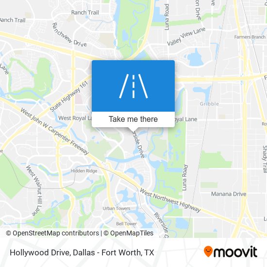 Hollywood Drive map