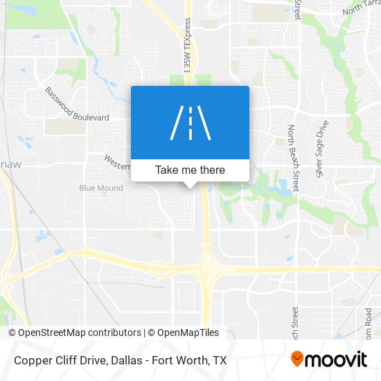Copper Cliff Drive map