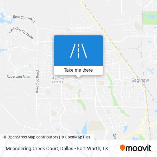 Meandering Creek Court map
