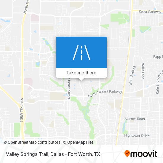 Valley Springs Trail map