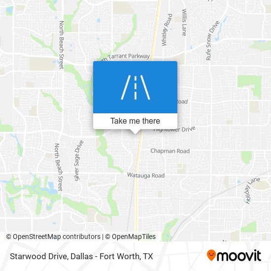 Starwood Drive map