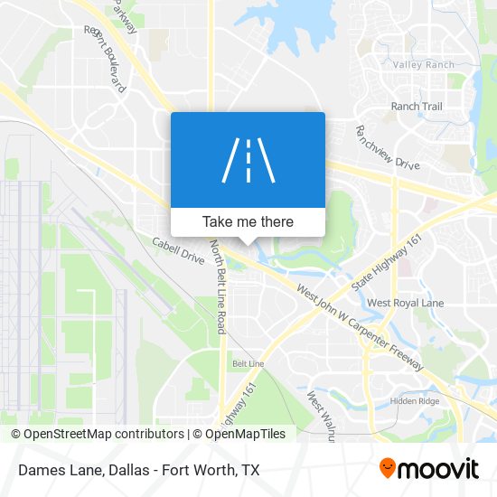 Dames Lane map