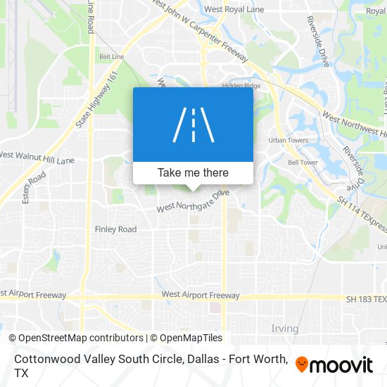 Cottonwood Valley South Circle map