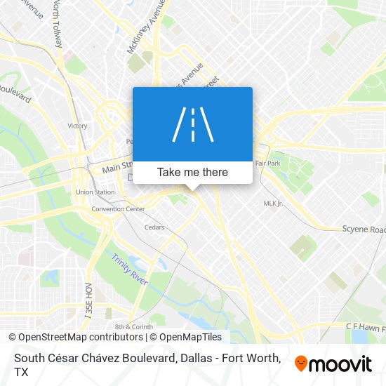 South César Chávez Boulevard map