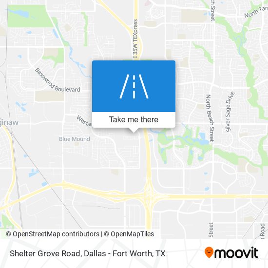 Shelter Grove Road map
