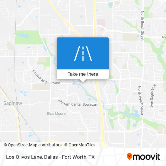 Los Olivos Lane map