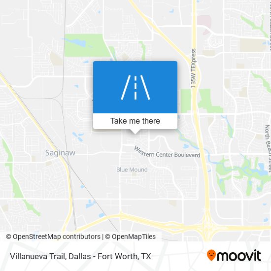 Villanueva Trail map