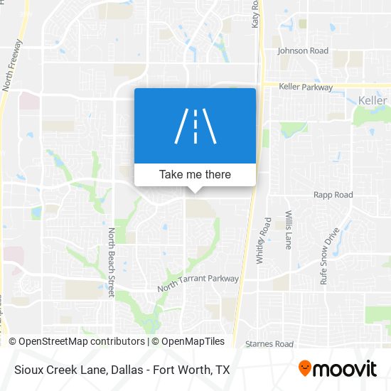 Sioux Creek Lane map