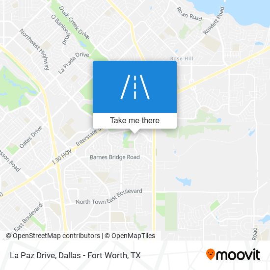 La Paz Drive map