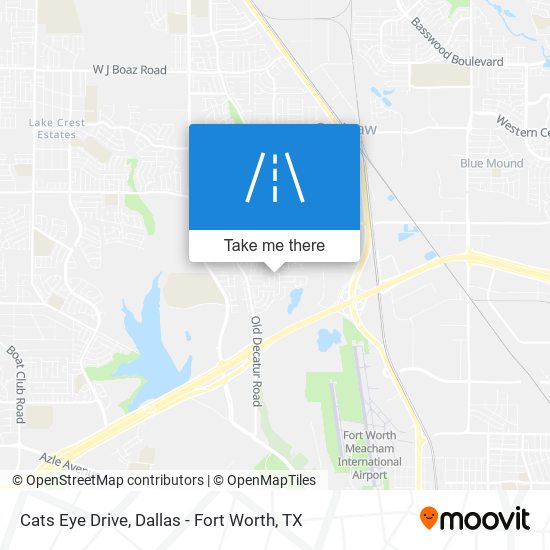 Cats Eye Drive map