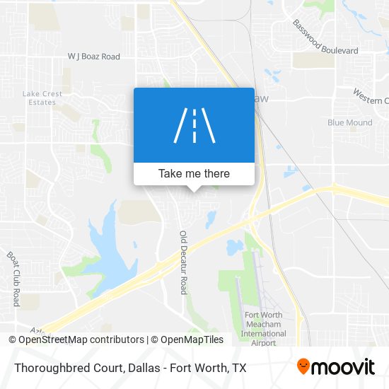 Thoroughbred Court map