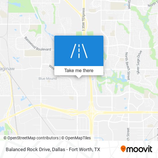 Balanced Rock Drive map