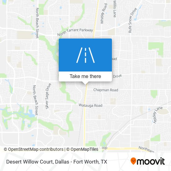 Desert Willow Court map