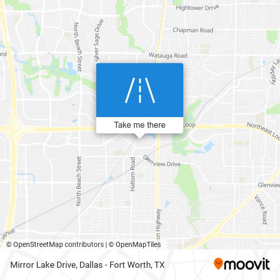 Mirror Lake Drive map