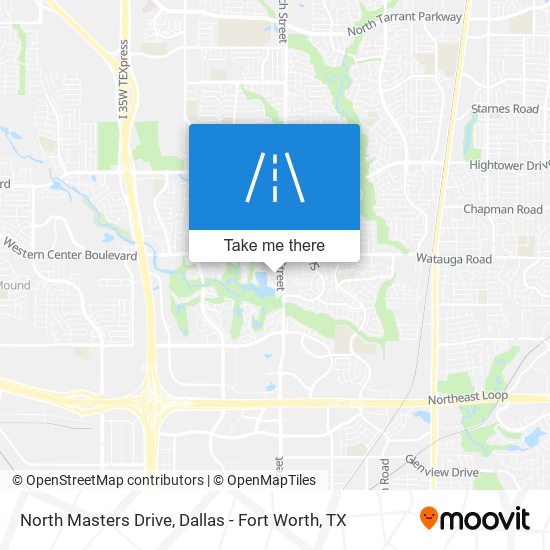 North Masters Drive map