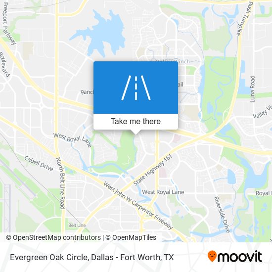 Mapa de Evergreen Oak Circle