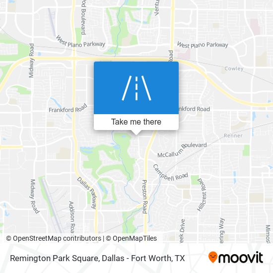 Remington Park Square map
