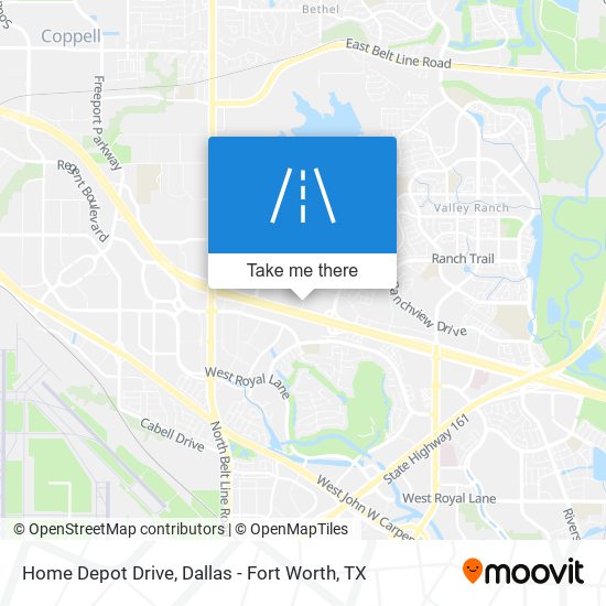 Mapa de Home Depot Drive