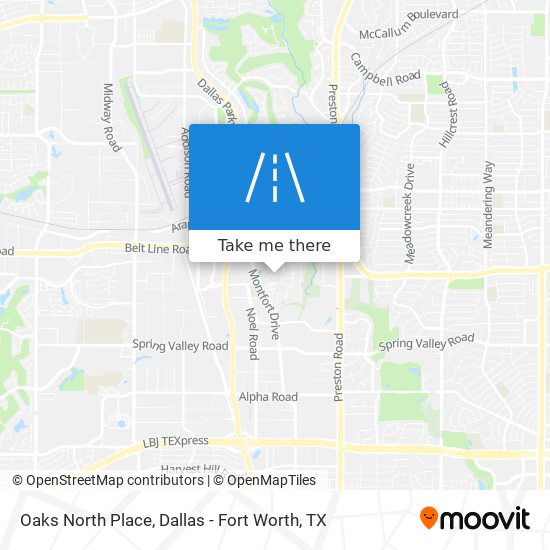 Oaks North Place map