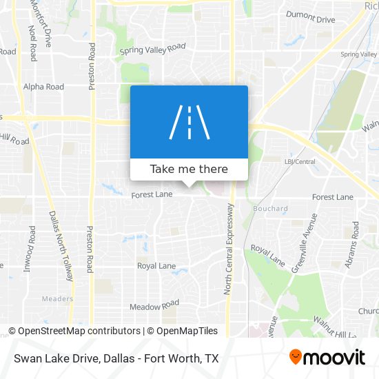 Swan Lake Drive map